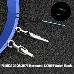 High - Quality Green Luminous Watch Hands (Silver Black Blue)