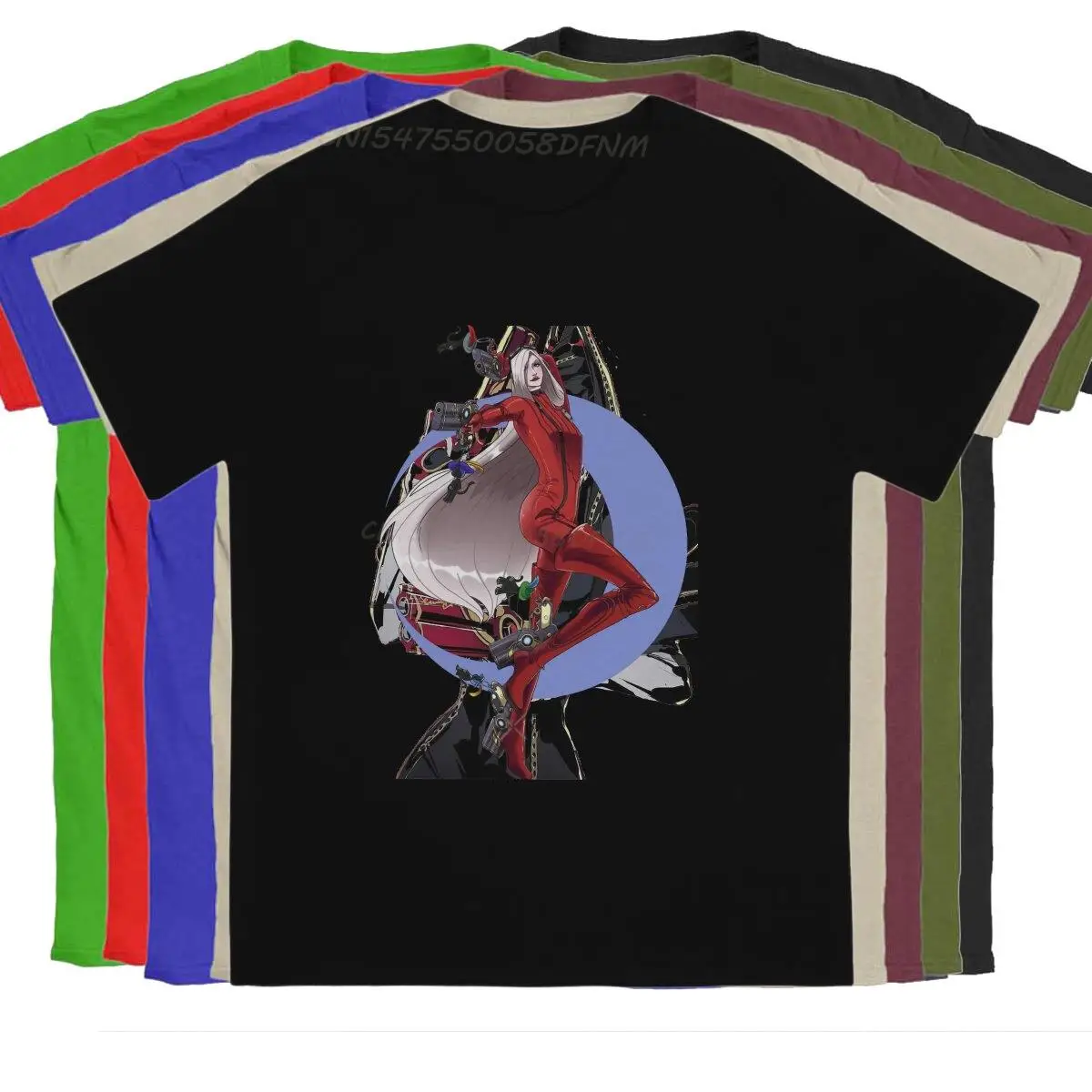 

Lady T-shirts for Men Pure Cotton Fun T-Shirt Camisas Bayonetta ACT Game Tees Men T Shirts Men Clothing Large Size