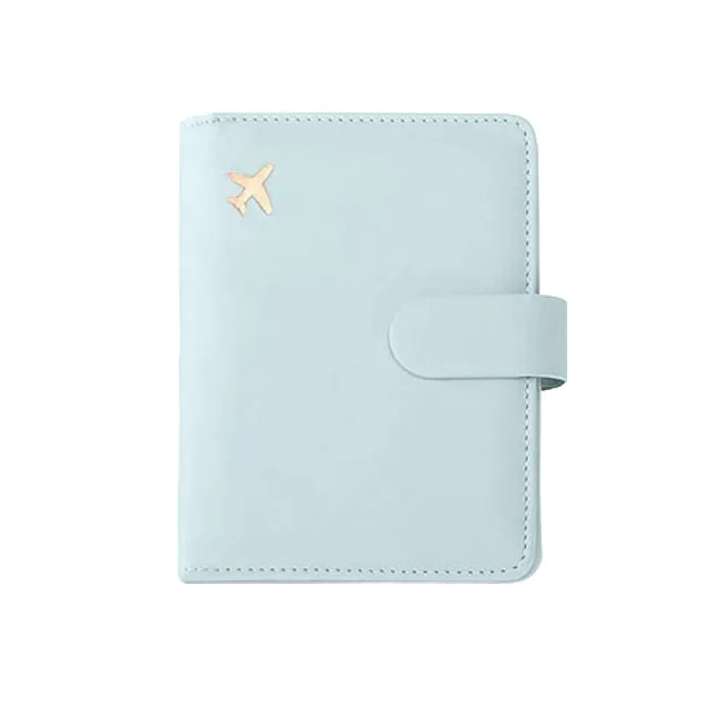 Custodia Portapassaporto In Pelle PU Con Blocco RFID - Porta Documenti Da Viaggio Con Slot SIM, 6 Scomparti, Marrone