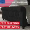 Queen Size Platform Bed Frame, Velvet Upholstered Sleigh Bed with Scroll Wingback Headboard Footboard/Button Tufted/No Box 5