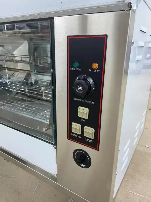 commercial kitchen stainless steel gas grill rotisserie machine