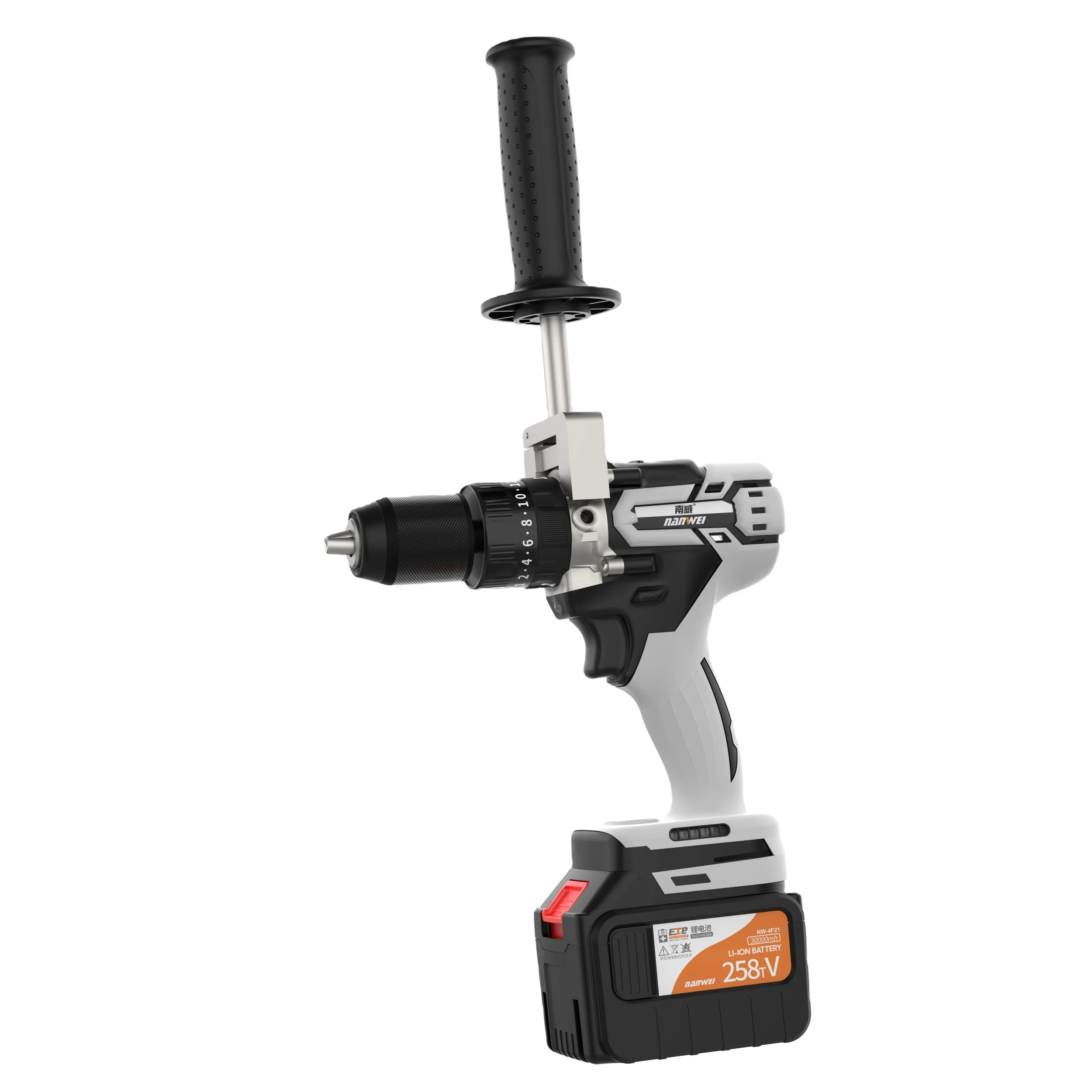 

NANWEI Fashion torque 150N Impact ice Drill Machine Cordless Brushless ice Drill Set Battery 21V