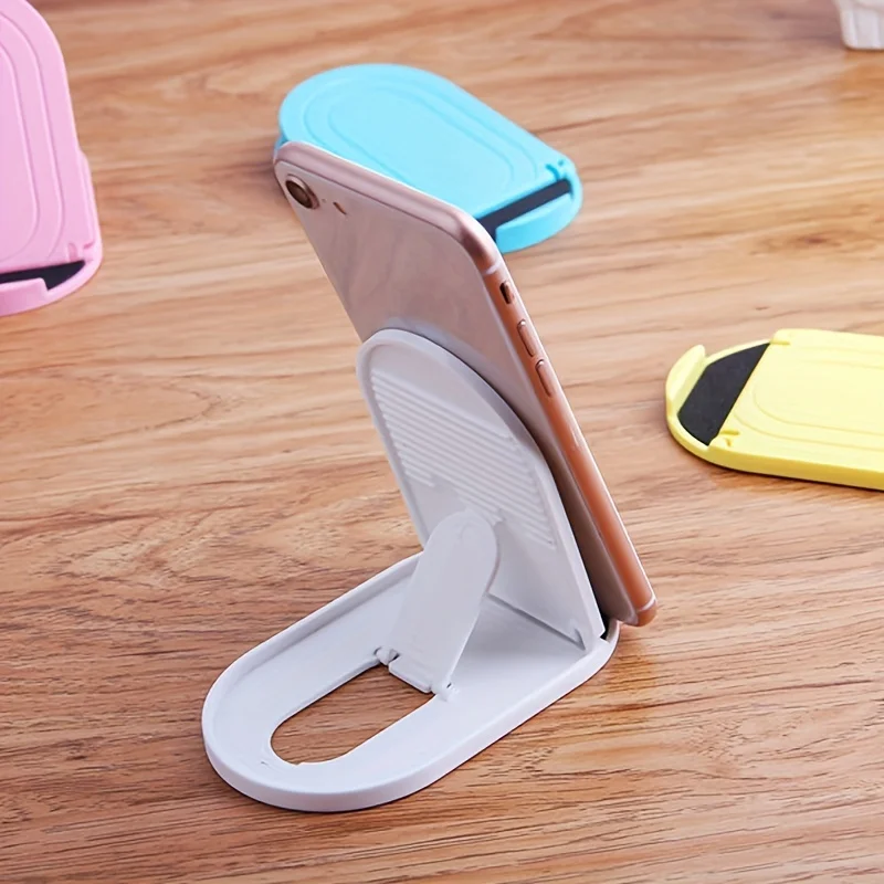 6-Color Foldable Plastic Phone and Tablet Stand - Universal Desktop Holder