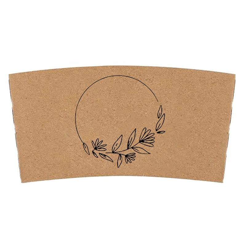 Custom Printed 20PCS 10-20oz Coffee Cup Sleeves Kraft Disposable Heat Insulated Cup Hol... - SKU CCS1231 - UGI Packaging