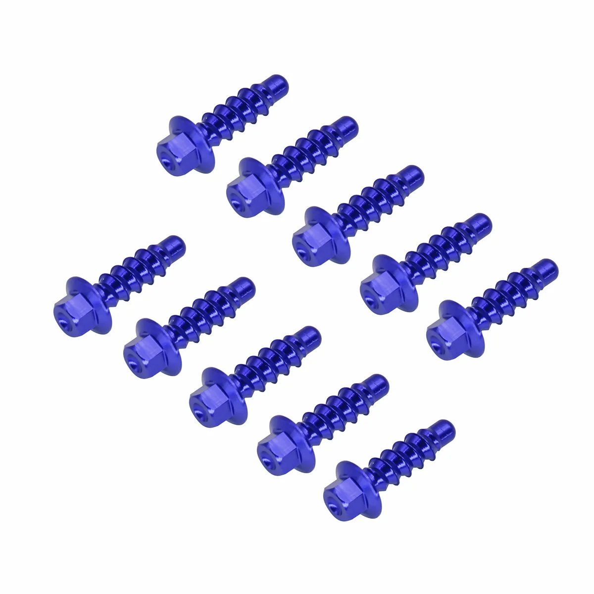 CNC Motorcycle Self-Tapping Screw Bolt Kit - 10 Piece Set, Universal Parts