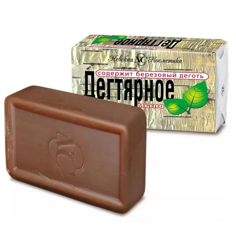Russian birch tar soap bath face wash cleansing oil control soap 140g/piece
