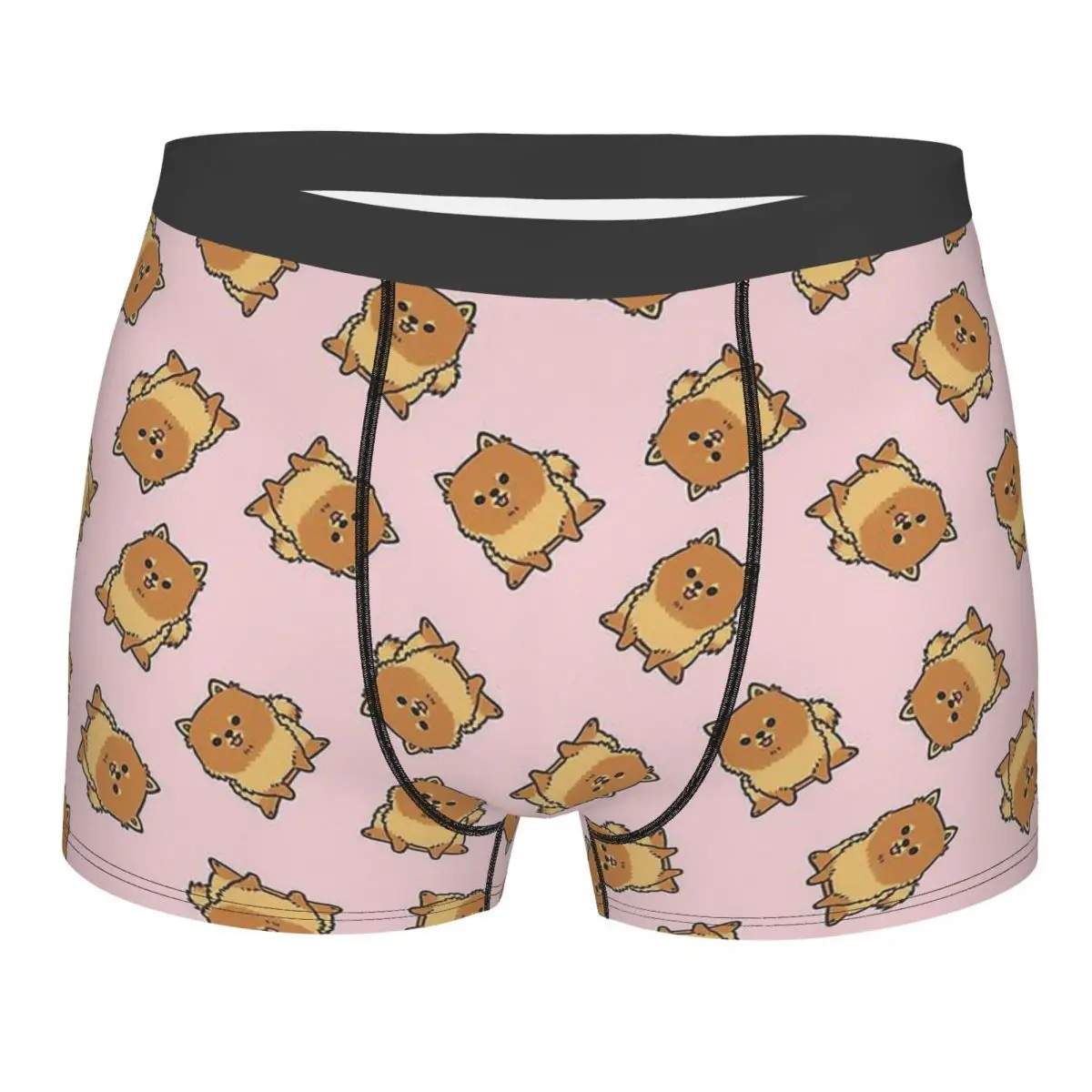 

Pomeranian Pattern Chibi Mini Underpants Breathbale Panties Men's Underwear Comfortable Shorts Boxer Briefs