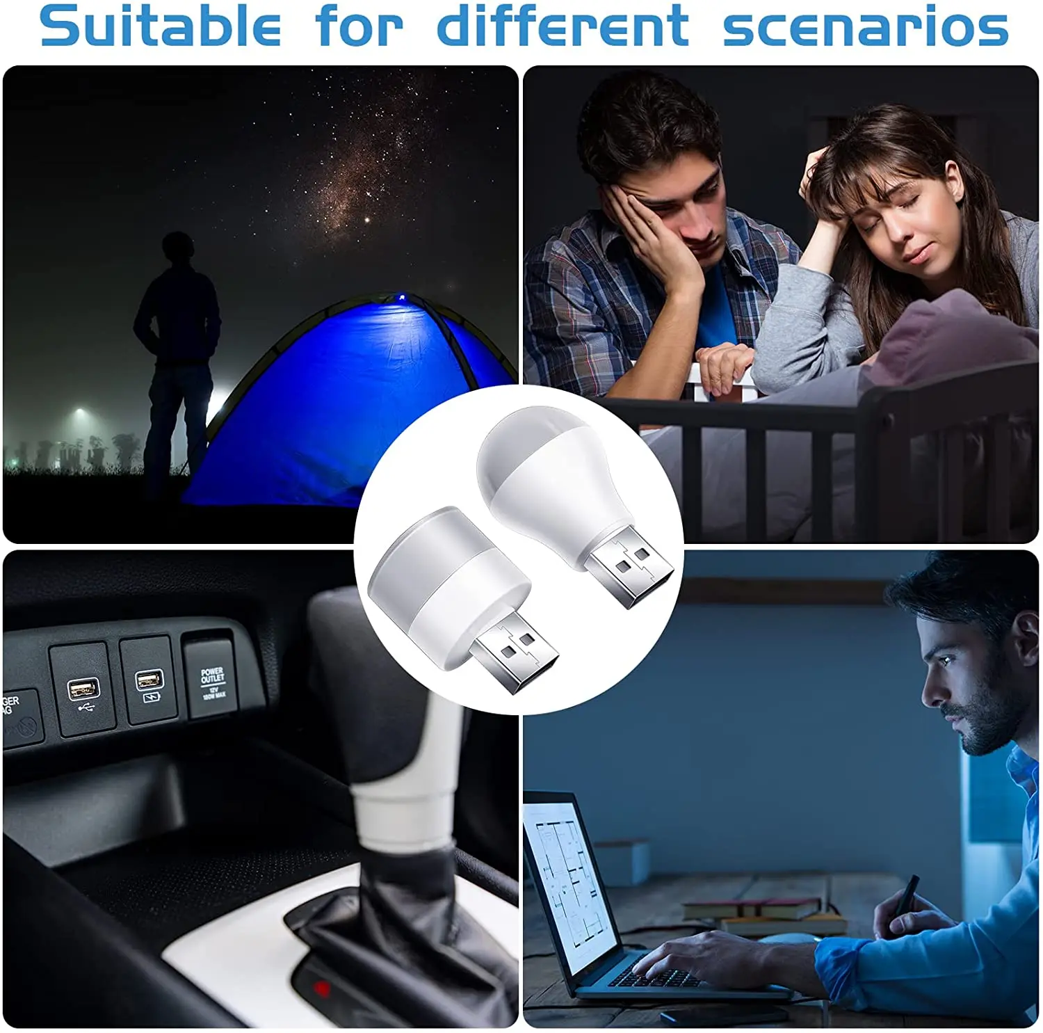 Led Bulb Lights USB Book Lamps Mini Night Light Eye Table Desk Lamp Flashlight for Power Bank Laptop Reading Camping Lighting led light,desk lamp,night light,led desk lamp,book light,mini night light,mini led light