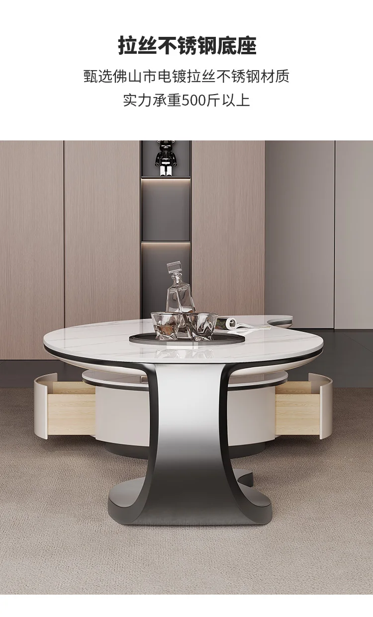 Modern Light Luxury Coffee Table Minimalist Designer Aesthetic Unique Side Table Accessories Decoration Couchtisch Furniture