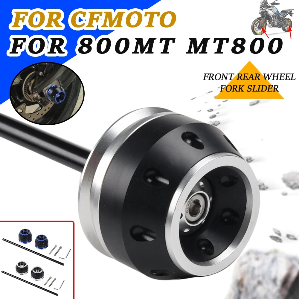 

Motorcycle Accessories Rear Front Axle Fork Crash Slider Wheel Hub Protector Pads For CFMOTO MT 800 MT 800MT MT800 2022 2023