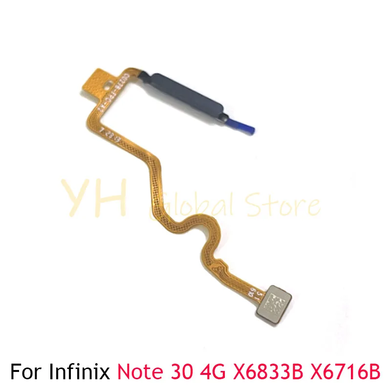 

For Infinix Note 30 4G X6833B X6716B / 5G X6711 Fingerprint Reader Touch ID Sensor Return Key Home Button Flex Cable