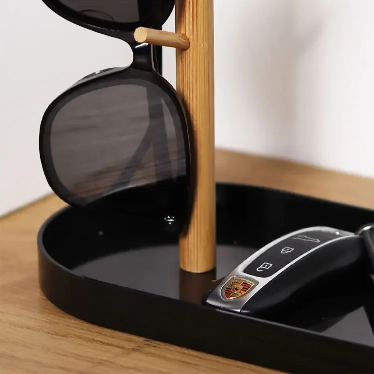 2025 neue Nordic Bambus Baum Zweig Ablage Wohnzimmer Desktop Schlüssel Aufhänger Schmuck Display Rahmen – Detail 11