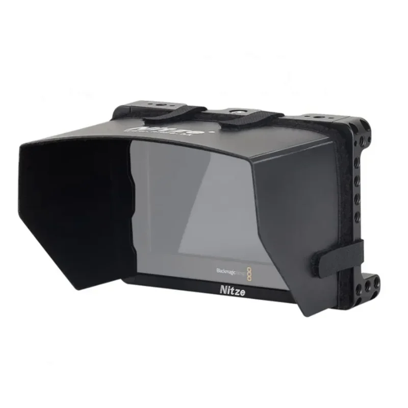 Gabbia Per Monitor Nitze Con Protezione Solare E Supporto Per Monitor Per Blackmagic Video Assist 5 "3G-Bmd5-Kit