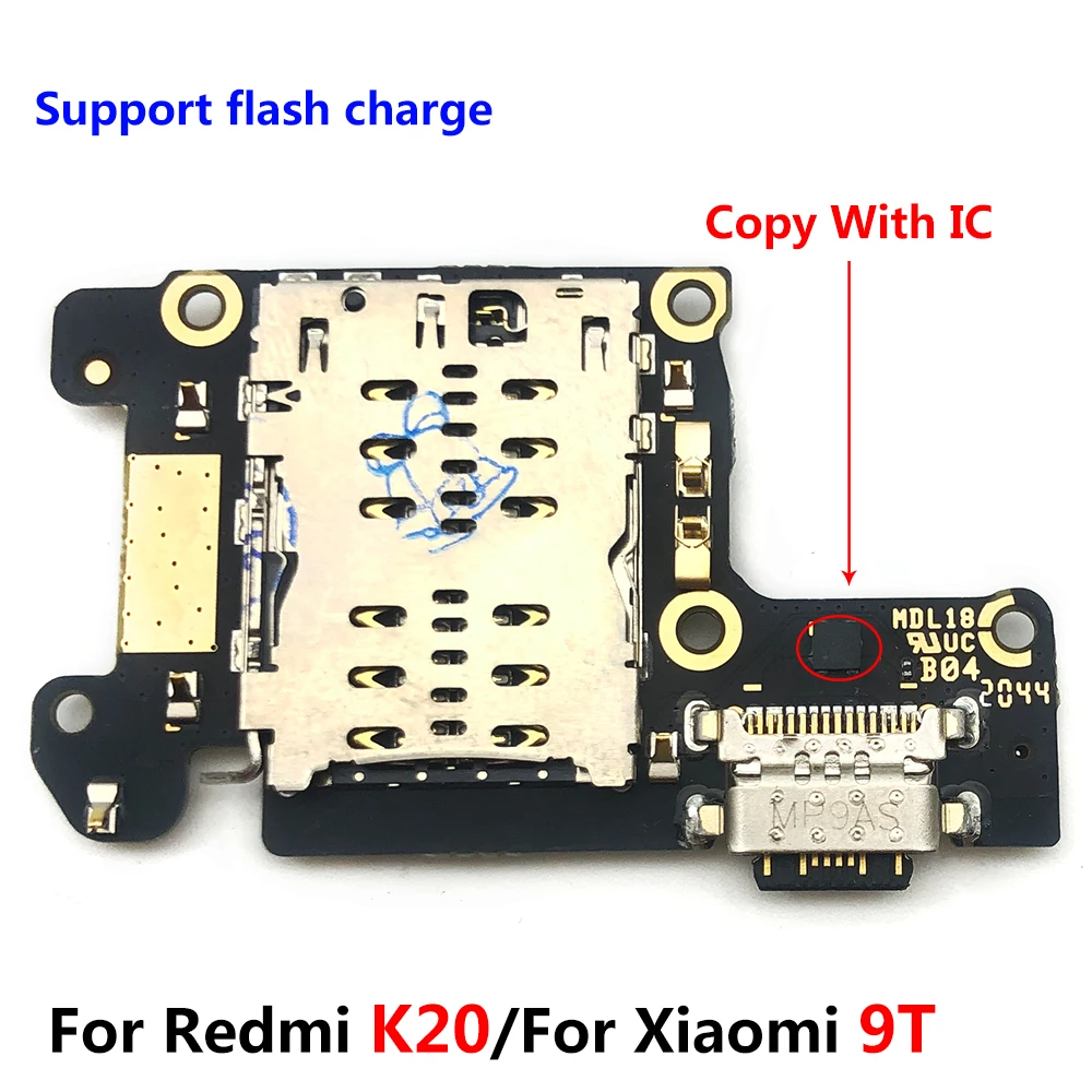 10 Pcs USB Charging Port Dock Plug Socket Jack Connector Charge Board Flex For Xiaomi Mi 9T Pro Redmi K20 Pro Fast charging