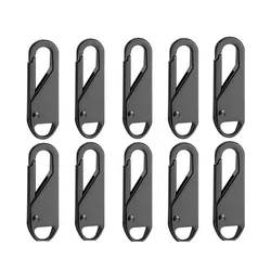 Universal Detachable Metal Zipper Puller Repair Kit for DIY Sewing and Craft Projects (5/10 Pack) (Gun color 10PCS)