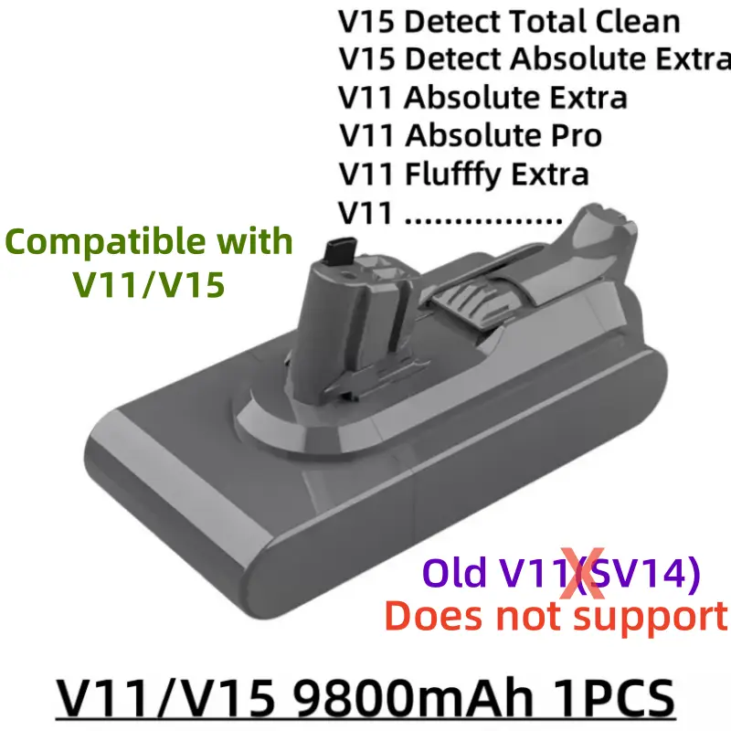 100%New Compatible with Dyson V10 V8  V11 V15 V7 V6 Series SV07 SV09 SV10 DC62 Vacuum Cleaner rechargeable battery - Image 9