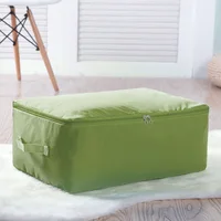 Plain Color Oxford Fabric Clothes Storage Bag Foldable Quilt Dust-Proof Storage Bag Wardrobe Tidy Organizer Home Storage Supplie 2