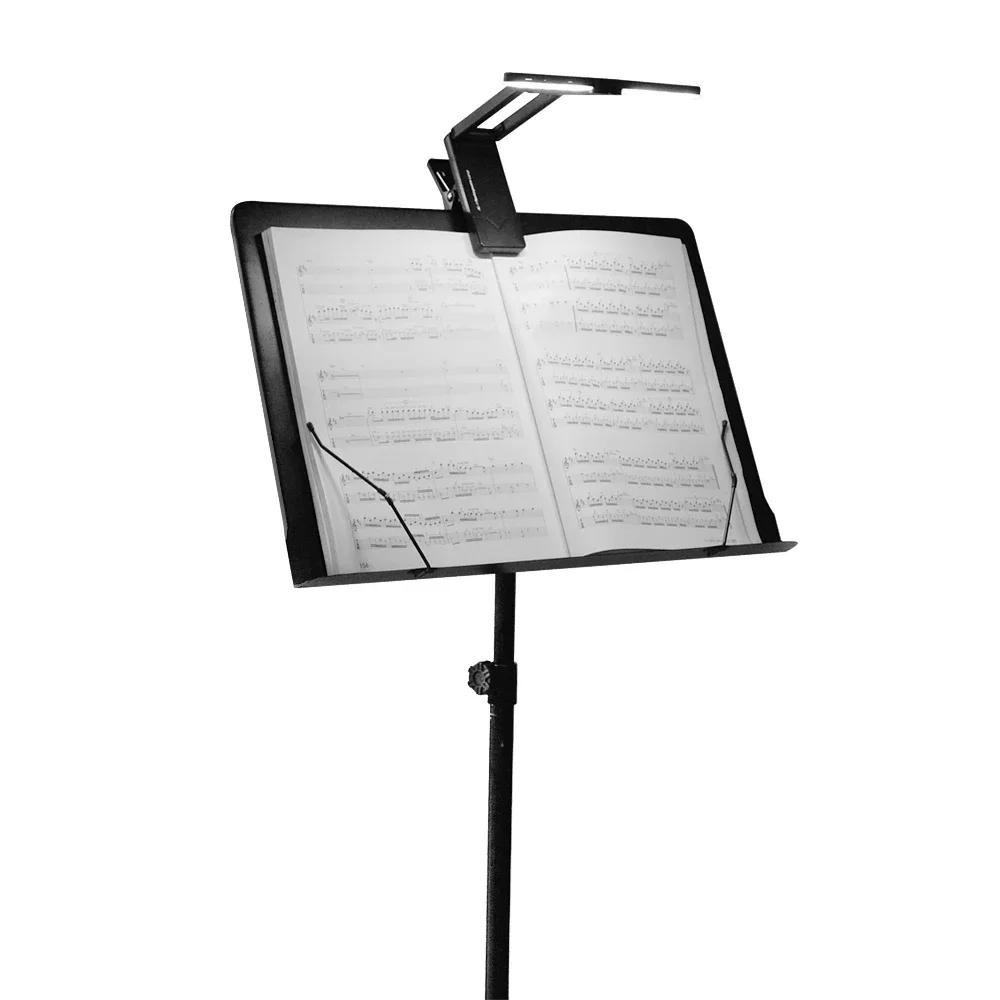 

AROMA AL-1 Clip-on Sheet Music Stand Light Portable Foldable LED Stand Light Adjustable Brightness Musical Instrument Accessory