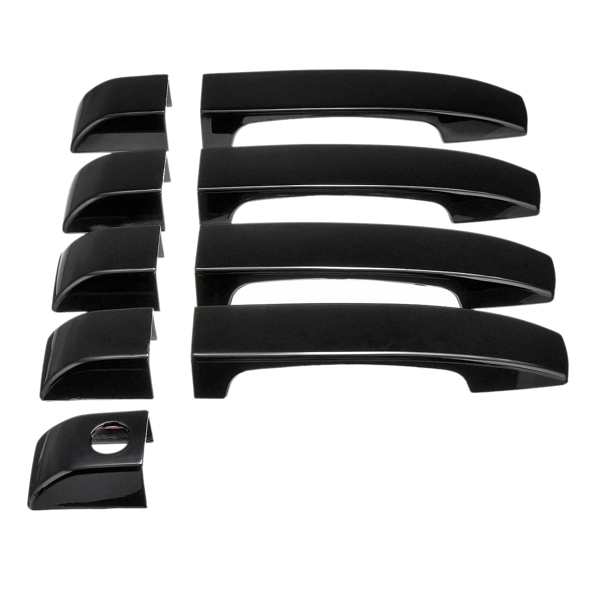 Garniture De Poignée De Porte Noire Pour Renault Laguna II / III | Cache Chromé Protection Anti-rayures | Pack De 2 Ou 4 Pièces | Modèles 2001-2015