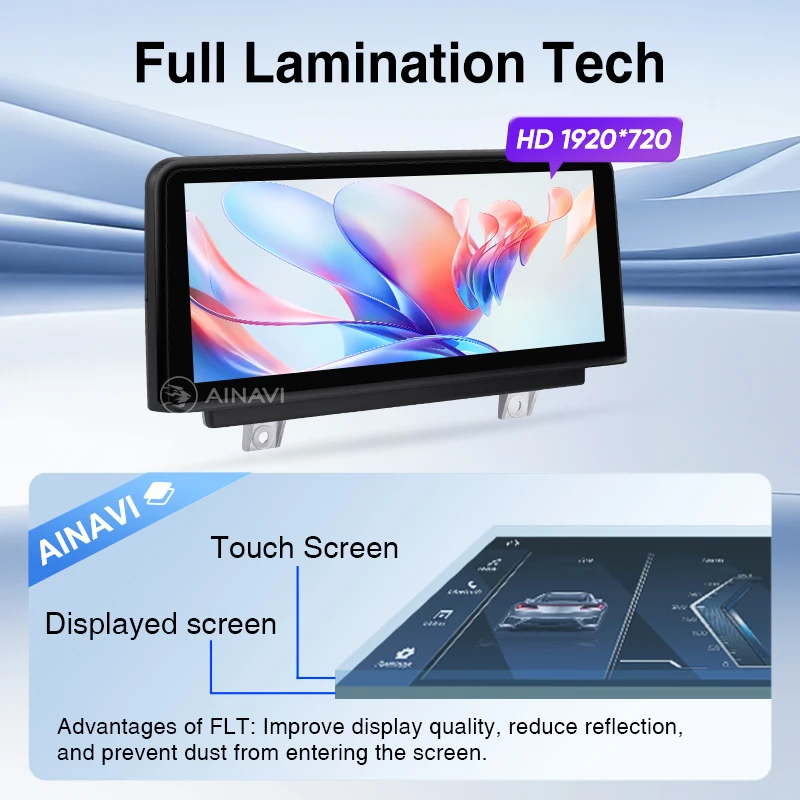 Radio para Auto AINAVI F30, Sistema Multimedia para Auto F20, Carplay Inalámbrico, Android Auto para BMW Serie 3 F31 F32, Serie 1 F20 F21, Pantalla Táctil HD 4