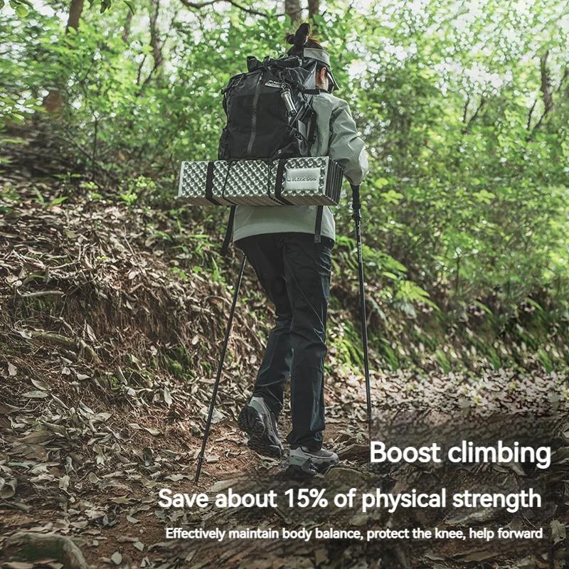Naturehike BLACKDOG 3-Section Trekking Pole Aluminum Alloy Folding Teleskopic Light Professional Walking Hiking Climbing Stick