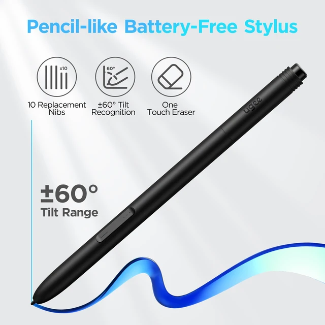 UGEE UE12 Plus Digital Pen Tablet Monitor with 11.9 HD Screen 127%sRGB 8192 Graphic Drawing Tablet support Windows/mac/Android 2