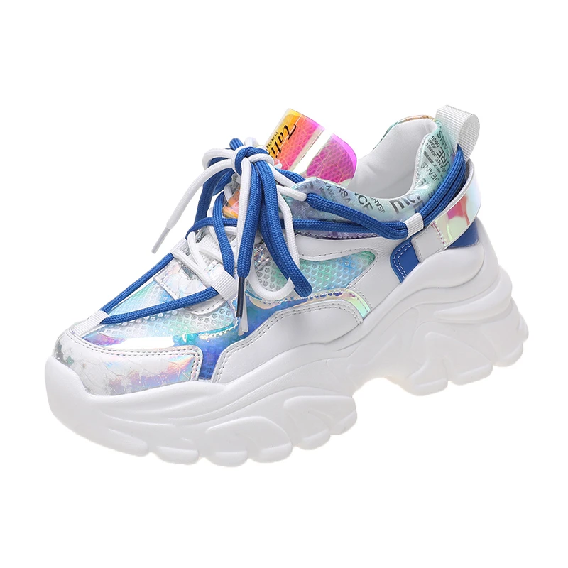 Maison Margiela New Future Holographic Low Top Chunky Sneakers In White |  ModeSens