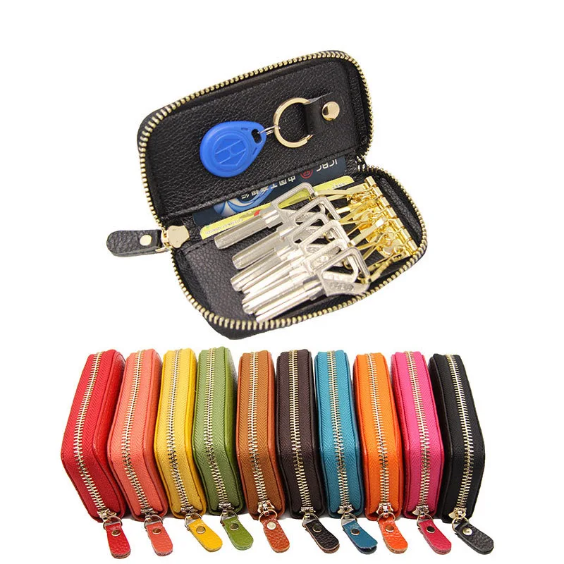 SUPVOX Mini Key Ring Multitool Keychain Pocket Wallet for Men Key Fob Case  Pocket Key Case Coin Holder Keychain Wallet Car Key Pack Hanging Waist Key