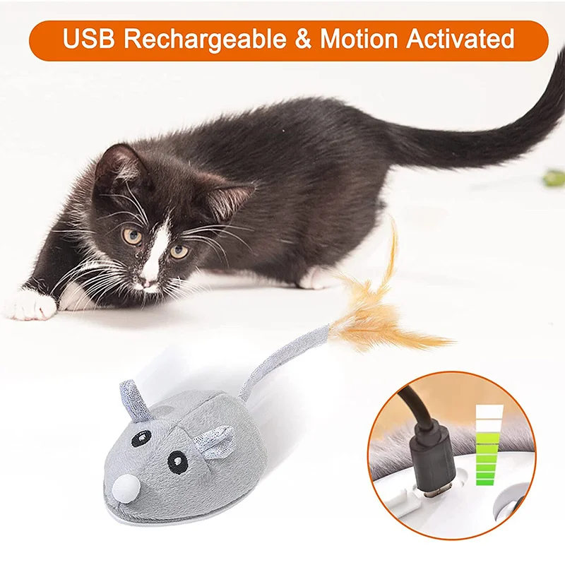 Souris interactive USB pour chat