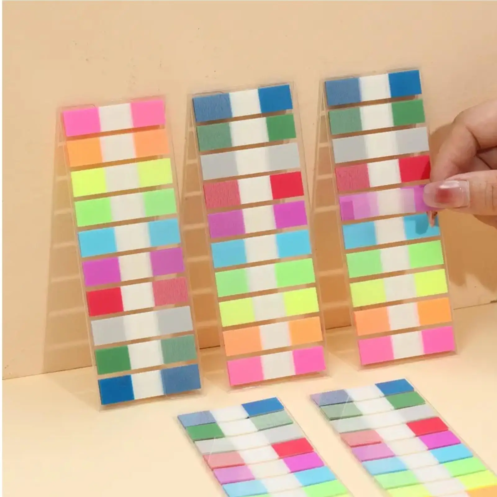 400Pcs Sticky Index Tabs Colorful  Index Tabs Self-Adhesive Stickers Sticky Note Pads Note Stationery School Office Supplies - 6