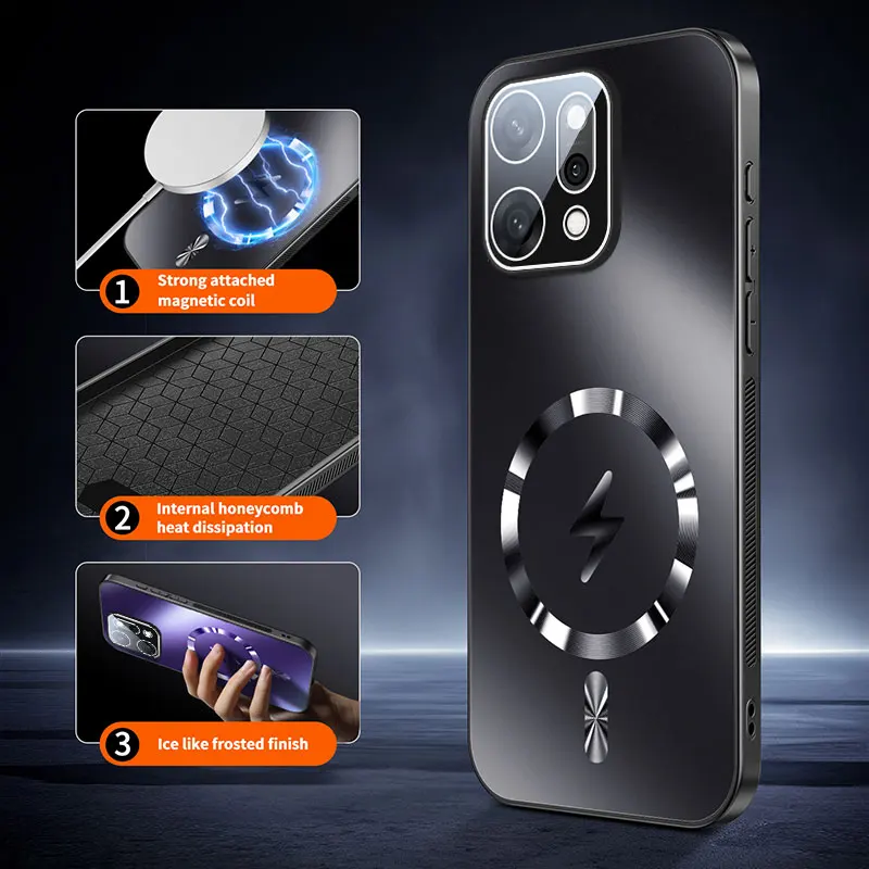 Magnetic Heat Dissipation Matte Protective Case with Adsorption Technology