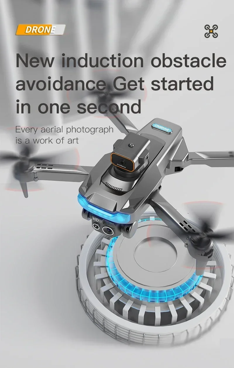 Description Picture 2 of itemNew P15 Drone 8K Dual Camera Professional 5G GPS Obstacle Avoidance Optical Flow Positioning Brushless Motor RC 10000M 2025