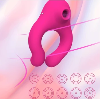 Female Male Masturbation Sucking Vibrator Nipples Vibrator Locks Fine Rings Couple Flirting Clit Stimulation Sex Toys 3