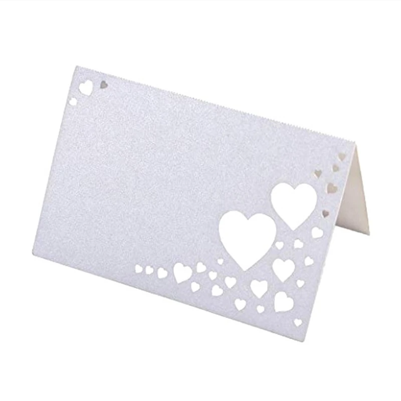 Pink Heart Place Card Creative Laser Cut Hollow Festival Greeting Cards Reception Desk Card Wedding Table Decoration place card holders,place cards,floral card holders,acrylic sign holders