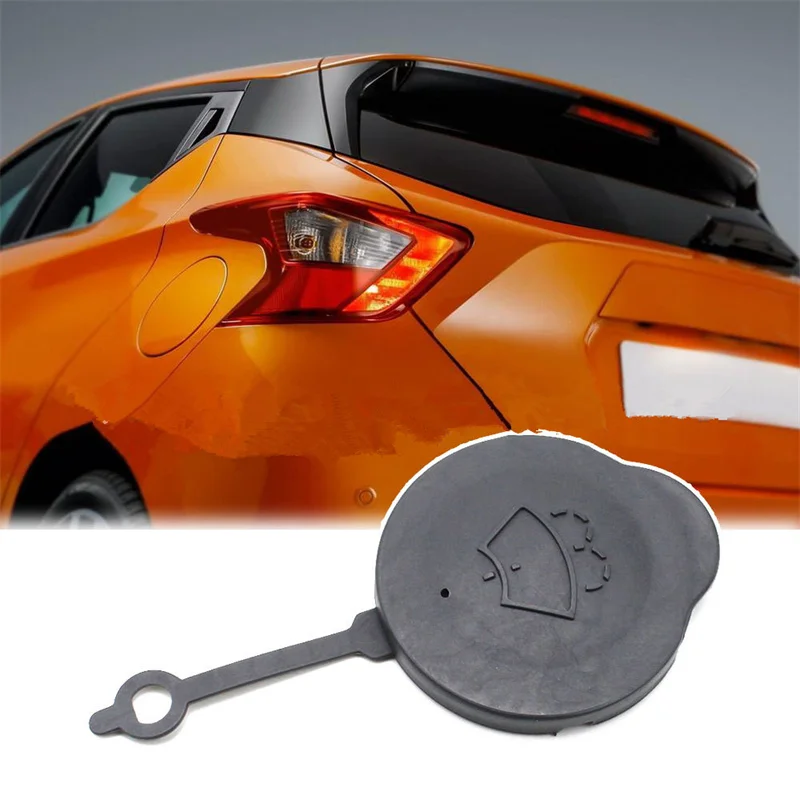 For Nissan Micra K13 2011-Windscreen Wiper Washer Fluid Reservoir Cap 28913-1HA3A Wiper Washer Water Tank Bottle Lid Decor windshield washer cap windshield washer tank cap windshield washer cover