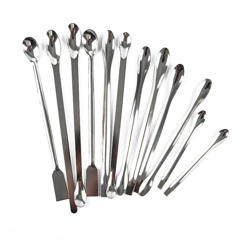Lab Spoon Spatula Stainless Steel 12Pcs