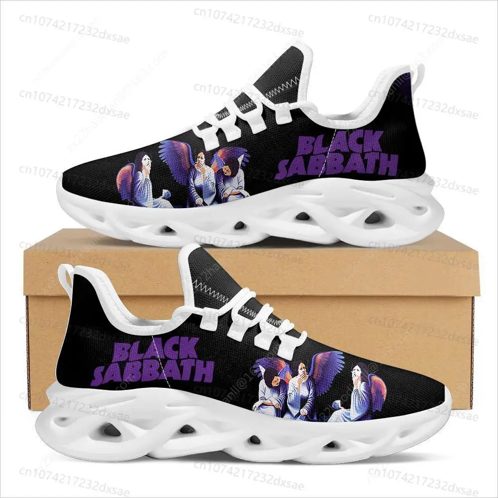Black Heavy Metal Band Sabbath Sports Shoes Mens Womens Teenager Kids Children Sneakers Casual Custom High Quality Couple Shoes