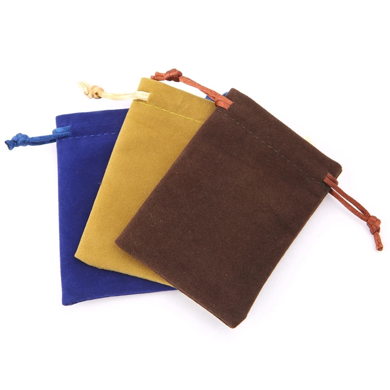 5Pcs RPG Dice Bag Velvet Drawstring Bags Tarots Card Jewelry Bag High-grade Flannel Bag Gift Bag