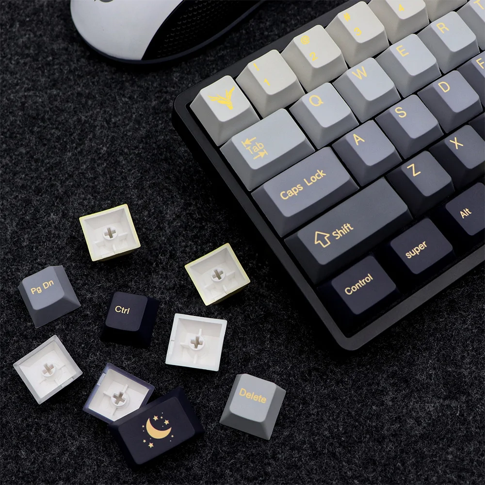 GMK KEYCAP ƾ Űĸ,  ȭ PBT Űĸ Ʈ,  Ű, ü , MX ġ, RGB Anne p, 136 Ű