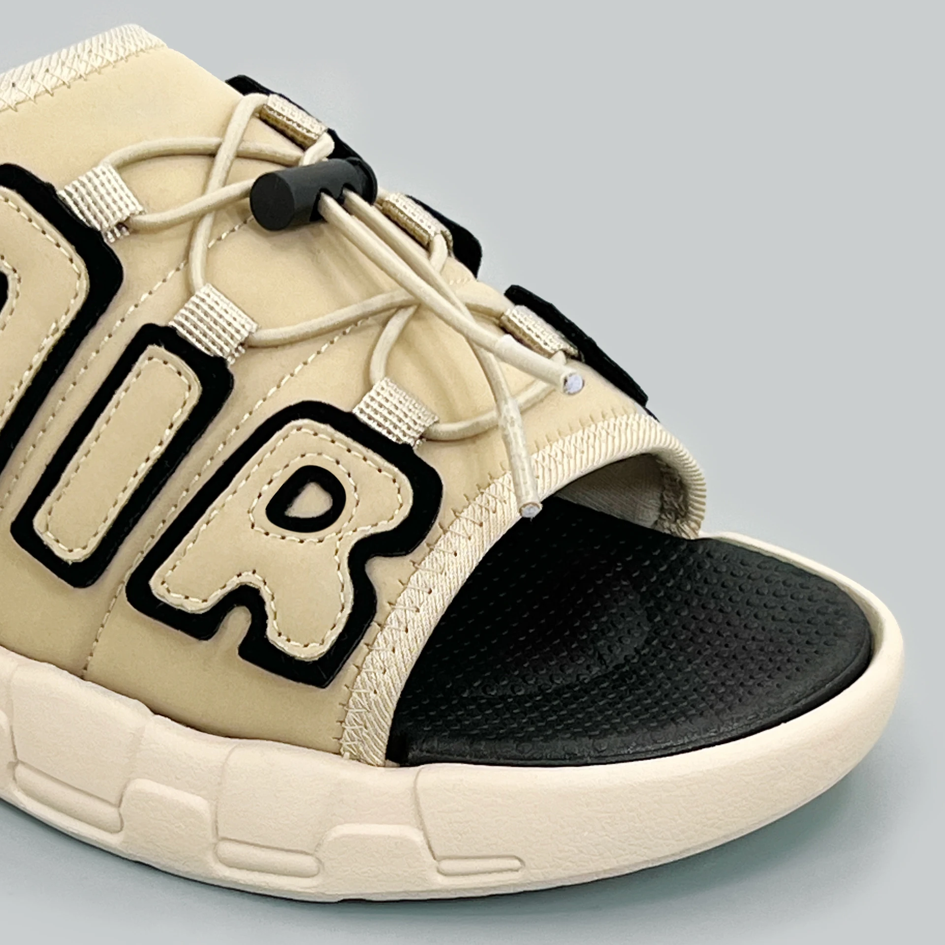 Fat Big Oversized Men's Open-Toe Sandals Casual AIR Lettering Sports Slippers Male&lsquo;s Outdoor Thick Sole Wear-resistant Sandals sports shoes summer sandals sports slippers