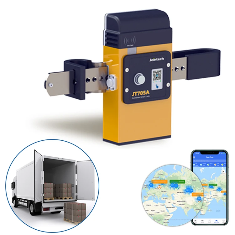 

Jointech JT705A Advanced GPS Satellite Container Lock Tracker shipping Container High Security Lock for Customs