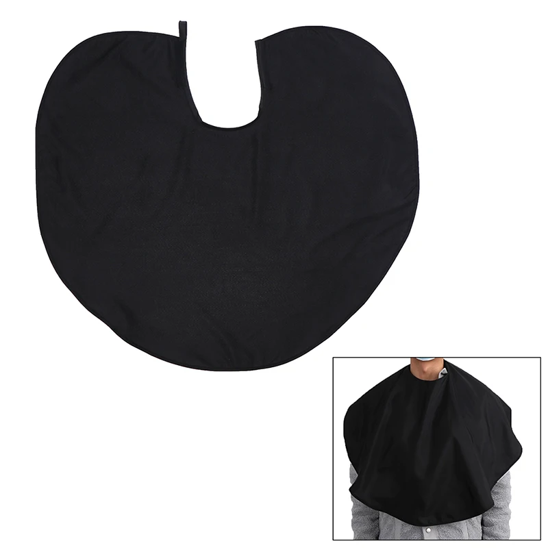 Description Picture 2 of item1PC Black Composite Fabric Hairdressing Cape Hair Coloring Wraps Barber Shoulder Pads Dyeing Haircut Apron