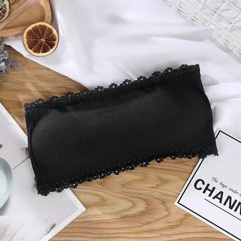 Lace Strapless Bra Women Sexy Tube Top Invisible Push Up Bralette Lady Seamless Underwea Lingerie Summer Chest Wraps Crop Tops