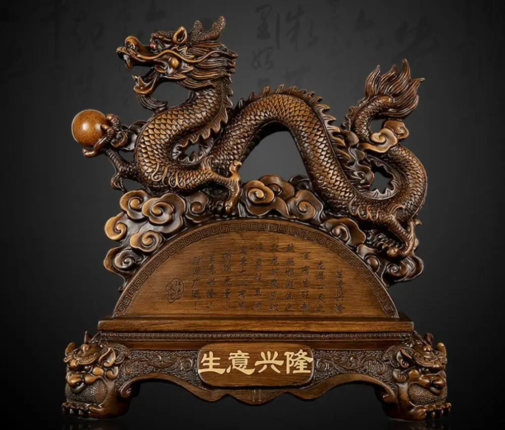

Dragon furnishing pieces of fortune dragon crafts dragon business xinglong living room decoration resin factory wholesale