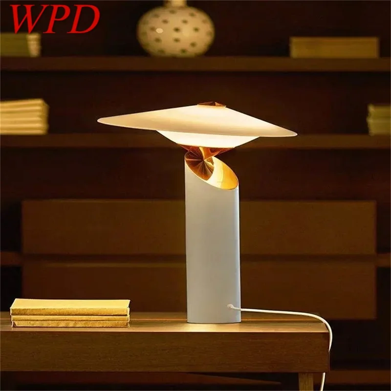 

WPD Italian Style Table Lamp Vintage Simple Design LED Bedside Desk Light Decor for Home Living Room Hotel