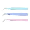 3x Eyelash Extension Tweezers Precision Tweezers for Eyebrow DIY Soldering 2