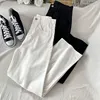 Loose Straight Leg Denim Jeans Women's High Waist Drapey White Wide Leg Pants Slimming Effect Spring New Sle Long Trousers