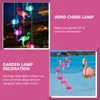 Solar Flamingo Garden Lamp Decoration Power Wind Chime Light for Home Yard Hanging Outdoor Lights 3