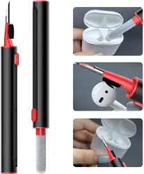 Premium Earbuds and Case Cleaning Kit - Universal Fit for All Bluetooth Devices (Telescopic-Black)