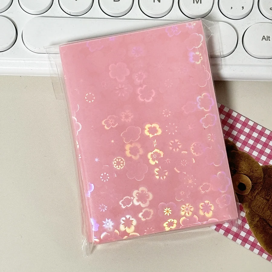 SKYSONIC 50pcs Kpop Card Sleeves 61x91mm Snowflake/Sakura Holder For Holo Postcards Top Load Film Photocard Game Cards Protector 6